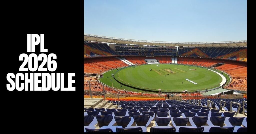 IPL 2026 schedule match under at a packed stadium