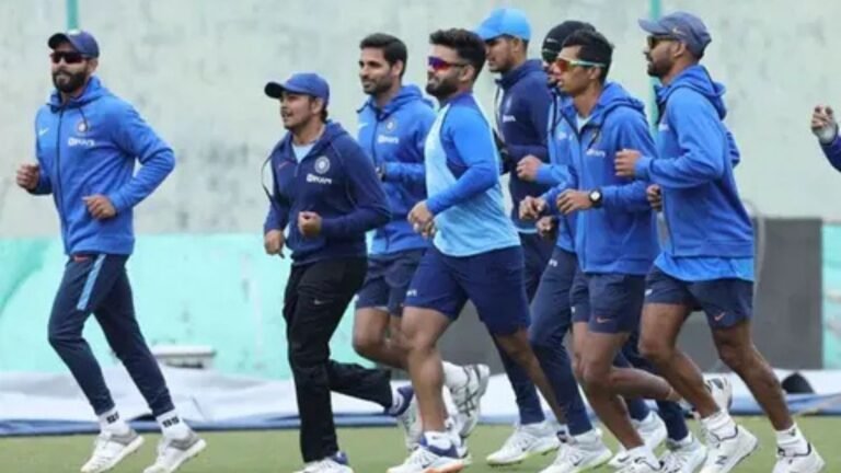 IPL players undergoing fitness assessment during early pre-season preparation