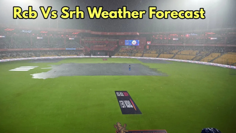 M Chinnaswamy Stadium under clear evening sky before IPL match begins