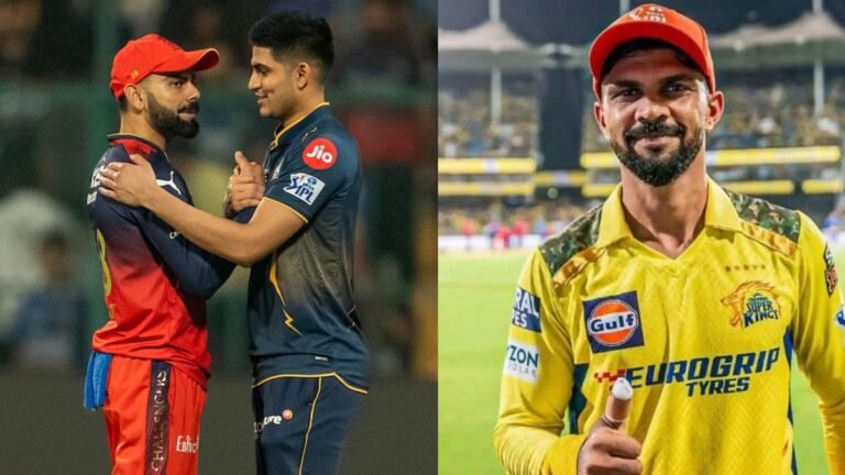 IPL 2026 featured image showing IPL trophy on a cricket ground with stadium lights, cricket bat, ball, and gloves highlighting top players to watch in the upcoming IPL season.