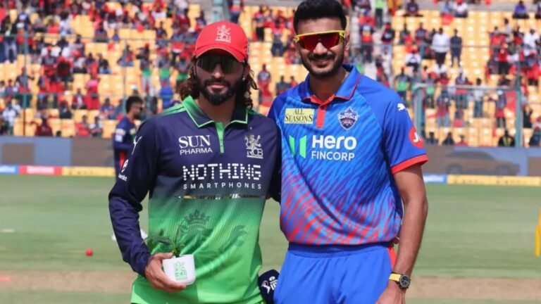 DC vs RCB players in action during IPL 2026 match showing key battles and crucial match deciding moments