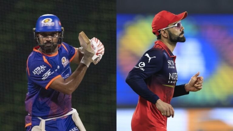 MI vs RCB 2026 match showing bowlers vs batters battle highlighting bowling strength of Mumbai Indians and batting power of Royal Challengers Bengaluru