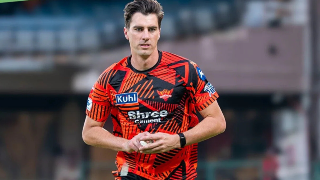 Pat Cummins walking off field during IPL match holding his back in discomfort